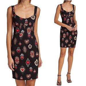L'AGENCE Kelli Jewel Printed Bustier Dress